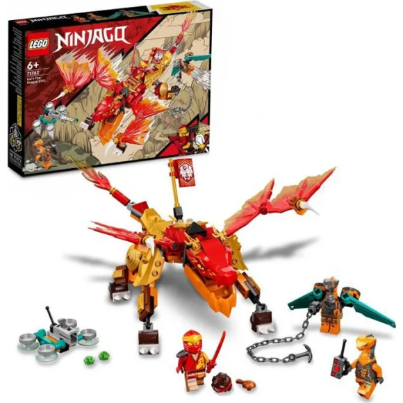 Votre enfant doit aider le drgaon de feu de Kai Lego Ninjago à vaincre les horribles serpents