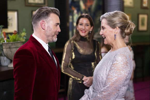 Gary Barlow - Sophie, comtesse de Wessex, lors du spectacle annuel "Royal Variety Performance" au Royal Albert Hall à Londres. Le 1er décembre 2022 