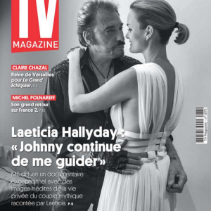 Laeticia et Johnny Hallyday en couverture de "TV Mag", numéro du 2 décembre 2022.