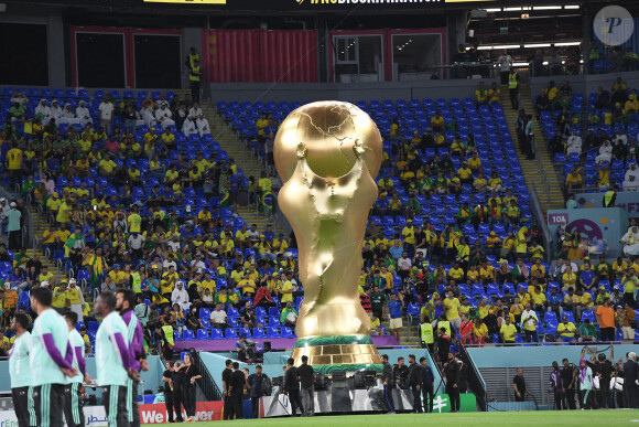 Illustration trophée - Match de football du groupe G Brésil / Suisse (1 - 0) lors de la Coupe du Monde de la FIFA, Qatar 2022 au Stadium 974. © Philippe Perusseau / Bestimage 