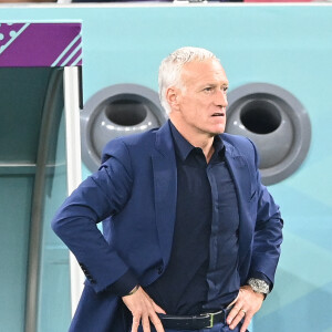 Didier Deschamps, entraineur et sélectionneur équipe de France - Match de football France / Tunisie (0 - 1), groupe D, lors de la Coupe du Monde de la FIFA, Qatar 2022 le 30 novembre 2022. © Philippe Perusseau / Bestimage 