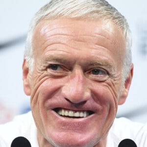 Didier Deschamps, sélectionneur et entraineur de l'équipe de France en conférence de presse de l'équipe de France de football au centre de formation et centre National du Footbal de Clairefontaine-en-Yvelines, France. © Jean-Baptiste Autissier/Panoramic/Bestimage 