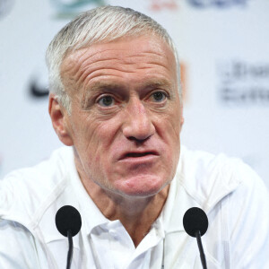 Didier Deschamps, sélectionneur et entraineur de l'équipe de France en conférence de presse de l'équipe de France de football au centre de formation et centre National du Footbal de Clairefontaine-en-Yvelines, France, le 14 novembre 2022. © Jean-Baptiste Autissier/Panoramic/Bestiùmage  Press conference of the French soccer team at the training center and National Footbal Center in Clairefontaine-en-Yvelines, France, on November 14, 2022. 