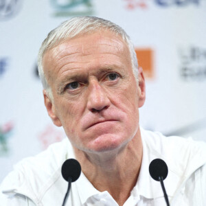 Didier Deschamps, sélectionneur et entraineur de l'équipe de France en conférence de presse de l'équipe de France de football au centre de formation et centre National du Footbal de Clairefontaine-en-Yvelines, France, le 14 novembre 2022. © Jean-Baptiste Autissier/Panoramic/Bestiùmage 