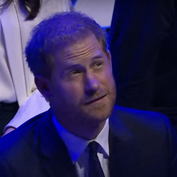 Le prince Harry, duc de Sussex et Meghan Markle, duchesse de Sussex, lors du "One Young World Summit 2022" à Manchester, le 5 septembre 2022. 