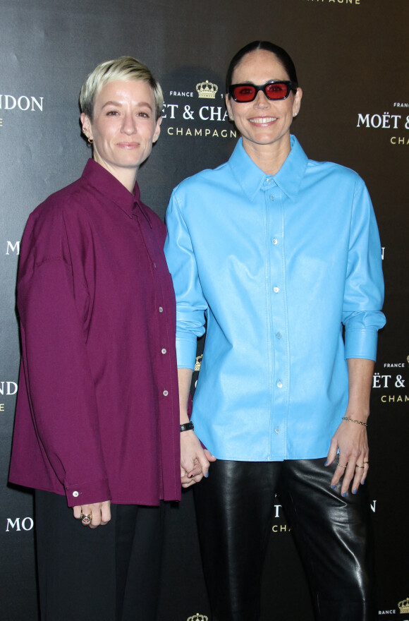 Megan Rapinoe et Sue Bird au photocall de la soirée "Moët & Chandon" à New York, le 5 décembre 2022. 