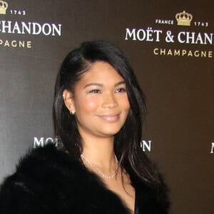 Chanel Iman au photocall de la soirée "Moët & Chandon" à New York, le 5 décembre 2022. 