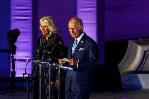 Camilla Parker Bowles, duchesse de Cornouailles, Le prince Charles, prince de Galles - Concert du jubilé de platine de la reine devant le palais de Buckingham à Londres le 4 juin 2022. 