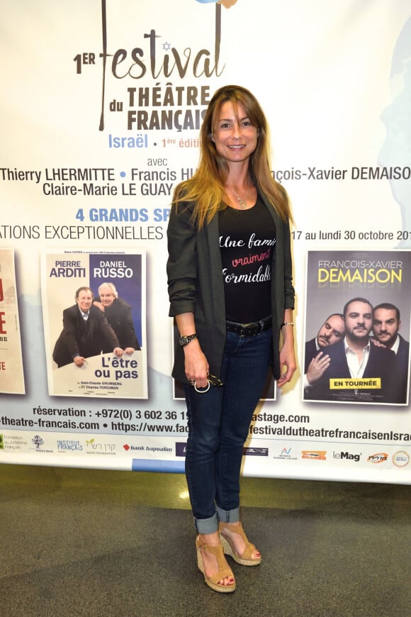 Exclusif - Jennifer Lauret lors du premier festival de théâtre français en Israël au théâtre Beit Ha Khayal à Tel Aviv le 22 octobre 2017. © Erez Lichtfeld / Bestimage