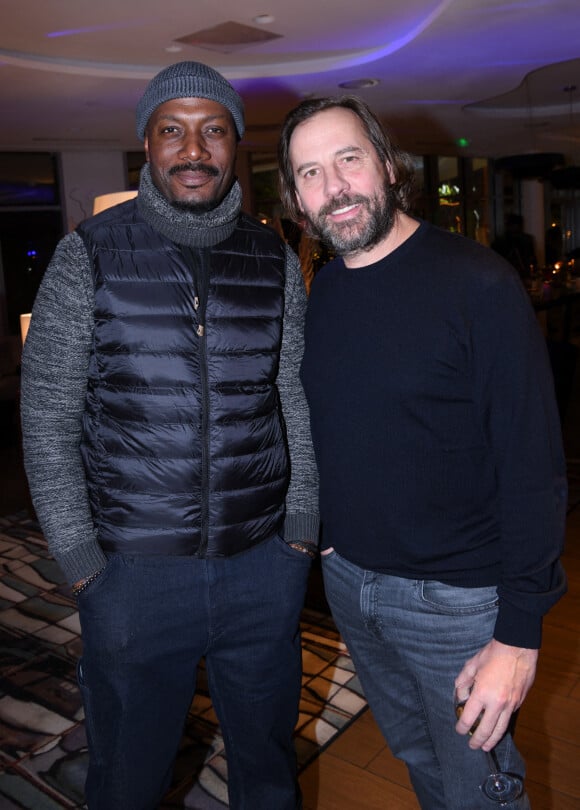 Exclusif - Harry Roselmack et Fred Testot - Soirée "Karine & Nina Party" à l'hôtel Renaissance Paris République Hotel à Paris le 8 décembre 2022. © Rachid Bellak / Bestimage