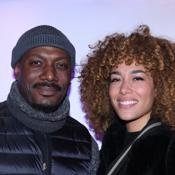 Exclusif - Harry Roselmack et sa compagne Jade Chantelle (Boinet) - Soirée "Karine & Nina Party" à l'hôtel Renaissance Paris République Hotel à Paris. © Rachid Bellak / Bestimage