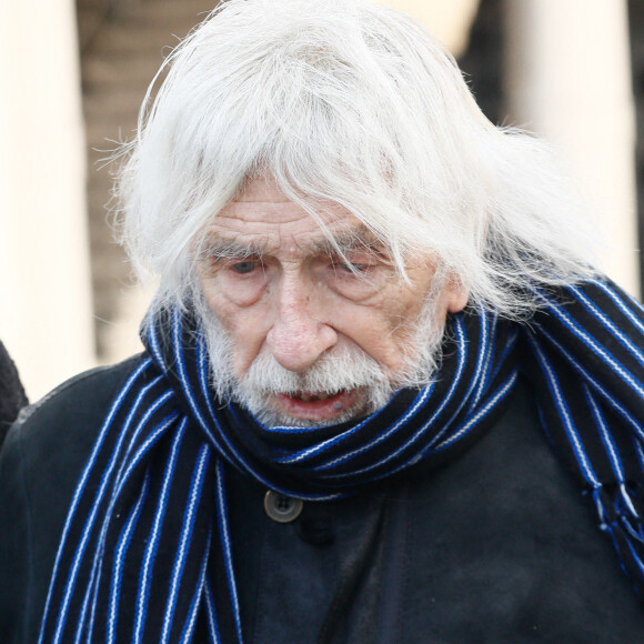 Pierre Richard - Obsèques de Mylène Demongeot au cimetière du Père Lachaise à Paris. © Christophe Clovis / Bestimage