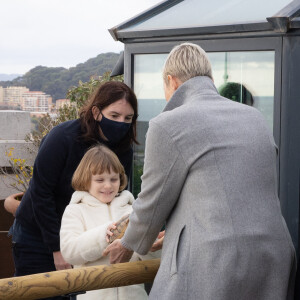 Le prince Albert II et la princesse Charlène de Monaco, accompagnés de leurs enfants Jacques et Gabriella, au Musée océanographique de Monaco. Le 10 décembre 2022. © Olivier Huitel / Pool Monaco / Bestimage