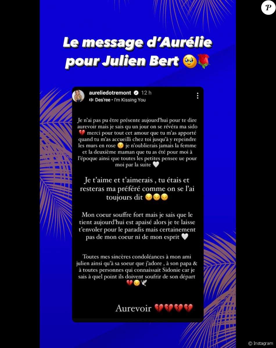 Sidonie Bert Avis De Deces Je ne sais pas comment je vais y arriver" : Julien Bert à nouveau  endeuillé, il pleure une personne primordiale - Purepeople