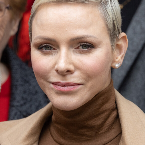 La princesse Charlène de Monaco assiste à la distribution des cadeaux de Noël de La Croix Rouge à Monte-Carlo, Monaco, le 13 décembre 2022. © Olivier Huitel/Pool Monaco/Bestimage 