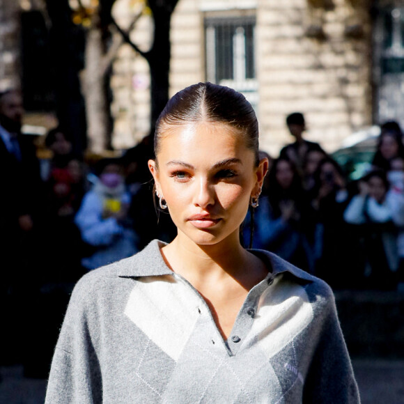 Thylane Blondeau - Arrivées au défilé Miu Miu Collection Femme Prêt-à-porter Printemps/Eté 2023 lors de la Fashion Week de Paris (PFW), France, le 4 octobre 2022. © Veeren-Clovis/Bestimage 