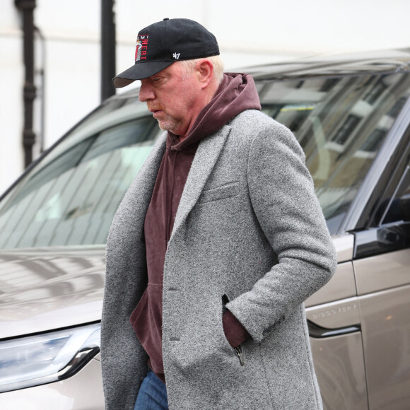 Boris Becker se promène dans Londres avant la dernière audience de son procès pour fraude fiscale. Boris Becker encourt jusqu'à 7 ans de prison ferme. Londres, le 29 avril 2022. 