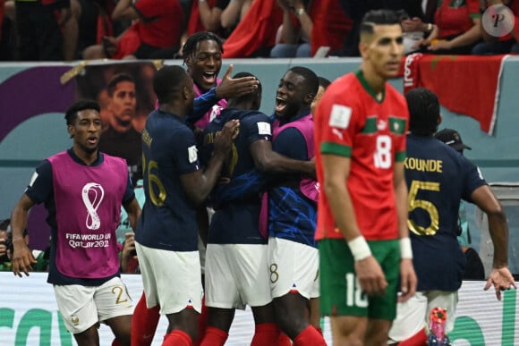 Match de demi-finale "France - Maroc" lors de la Coupe du Monde 2022 au Qatar (FIFA World Cup Qatar 2022) le 14 décembre 2022.