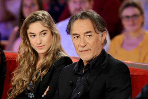 Exclusif - Richard Berry et sa fille Joséphine Berry - Enregistrement de l'émission "Vivement Dimanche" au Studio Gabriel à Paris
