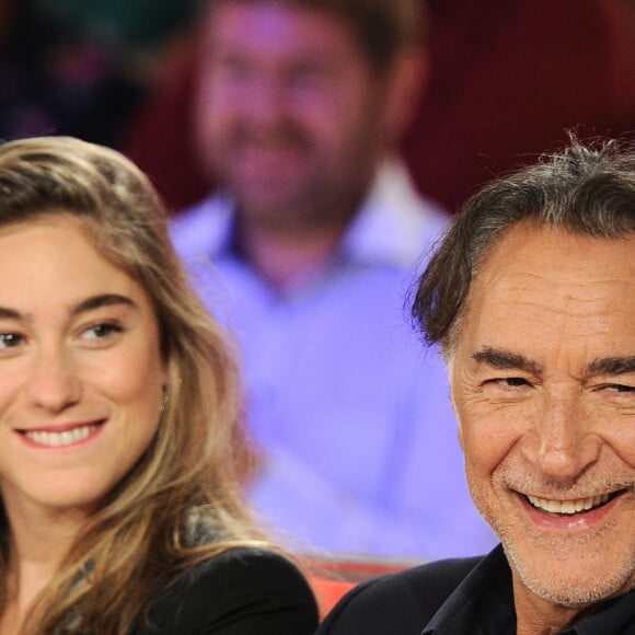 Exclusif - Richard Berry et sa fille Joséphine Berry - Enregistrement de l'émission "Vivement Dimanche" au Studio Gabriel à Paris, qui sera diffusée le 23 septembre sur France 2. Le 17 septembre 2018 © Guillaume Gaffiot / Bestimage