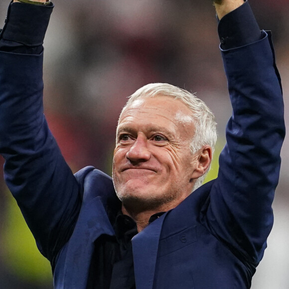 Didier Deschamps - Match de football de quart de finale opposant la France à l'Angleterre lors de la coupe du Monde au stade Al Bayt à Al Khor au Qatar. © Sport Press Photo/Zuma Press/Bestimage