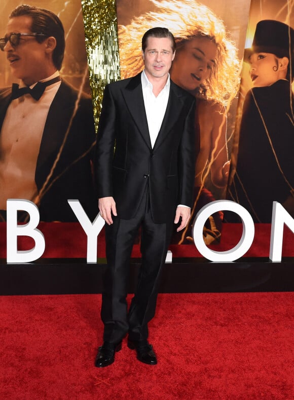 Brad Pitt - Première du film "Babylon" à Los Angeles, le 15 décembre 2022. @ Agence / Bestimage