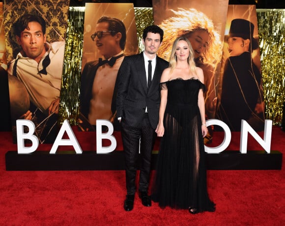 Damien Chazelle et Olivia Hamilto - Première du film "Babylon" à Los Angeles, le 15 décembre 2022. @ Agence / Bestimage