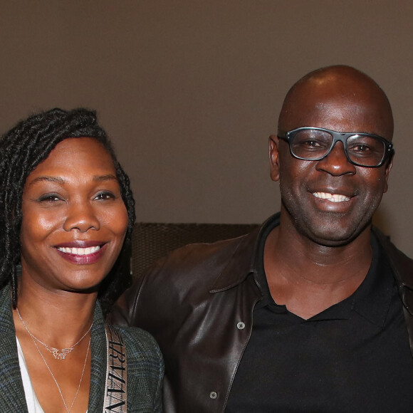 Lilian Thuram et sa femme Kareen Guiock - Dîner des Amis du Musée d'Art Moderne à Paris, France, le 18 Octobre 2022. © Bertrand Rindoff / BestImage