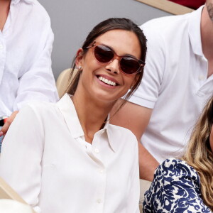 Marine Lorphelin (Miss France 2013) - Célébrités dans les tribunes des internationaux de France de Roland Garros à Paris le 31 mai 2022. © Cyril Moreau - Dominique Jacovides/Bestimage 