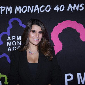 Exclusif - Karine Ferri - Dîner des 40 ans du bijoutier "APM Monaco" à l'hôtel Plaza Athénée à Paris, France. © Rachid Bellak/Bestimage