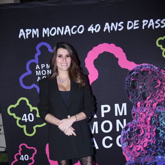 Exclusif - Karine Ferri - Dîner des 40 ans du bijoutier "APM Monaco" à l'hôtel Plaza Athénée à Paris, France, le 14 décembre 2022. © Rachid Bellak/Bestimage