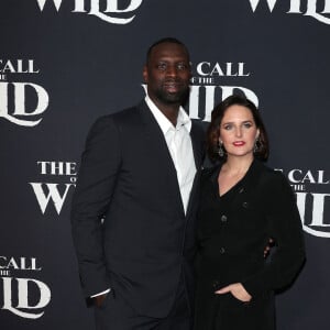 Omar Sy, Hélène Sy - Photocall de la première du film L'Appel de la forêt (The call of the wild) à Los Angeles le 13 février 2020.