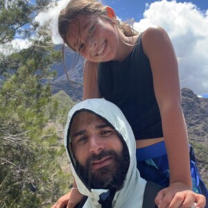 Karim Benzema et sa fille Mélia sur Instagram.
