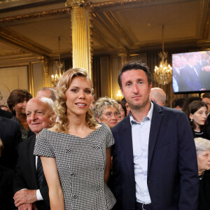 Tiphaine Auzière et son compagnon Antoine - Cérémonie d'investiture du président de la République, Emmanuel Macron au Palais de l'Elysée à Paris le 7 Mai 2022, suite à sa réélection le 24 avril dernier. © Dominique Jacovides/Bestimage