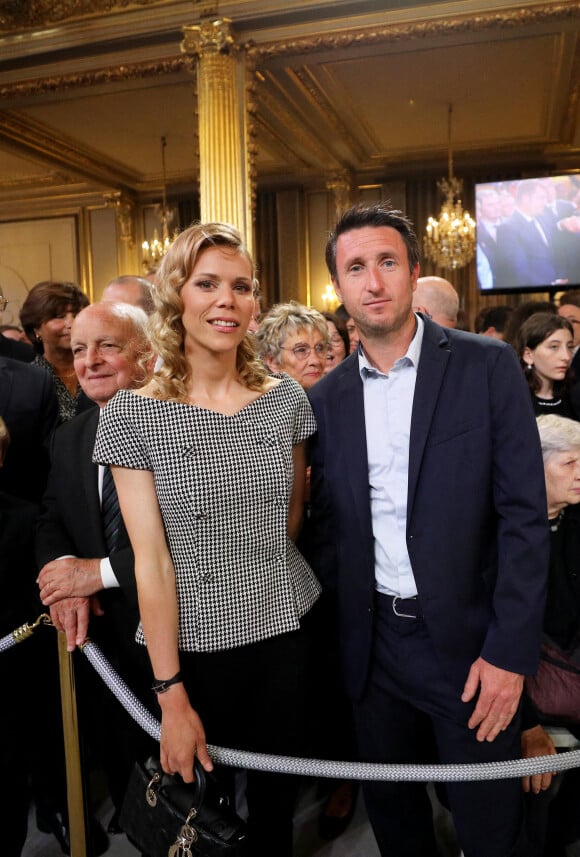 Tiphaine Auzière et son compagnon Antoine - Cérémonie d'investiture du président de la République, Emmanuel Macron au Palais de l'Elysée à Paris le 7 Mai 2022, suite à sa réélection le 24 avril dernier. © Dominique Jacovides/Bestimage