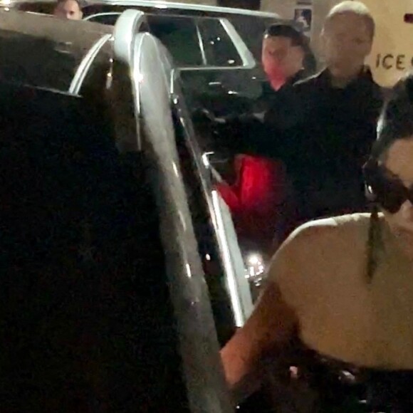 Kylie Jenner à la sortie de la Bar Mitzvah de Mason Disick à Los Angeles, le 17 décembre 2022. 