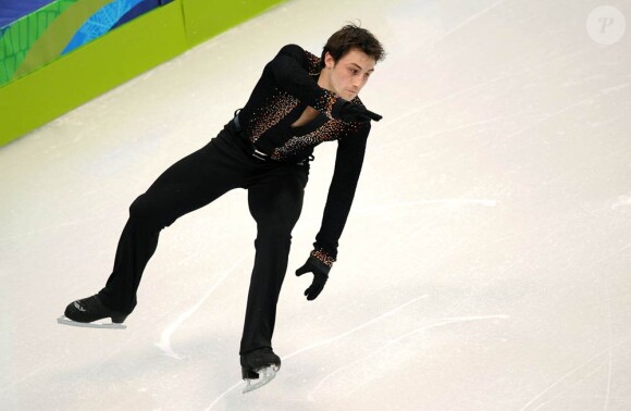 Le champin français Brian Joubert lors du programme court des Jeux Olympiques de Vancouver, le 16 février 2010.