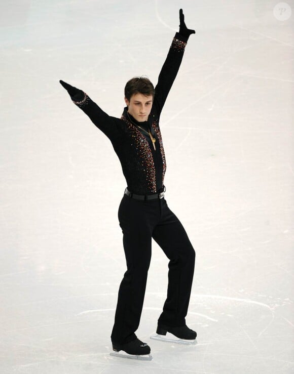 Le champin français Brian Joubert lors du programme court des Jeux Olympiques de Vancouver, le 16 février 2010.