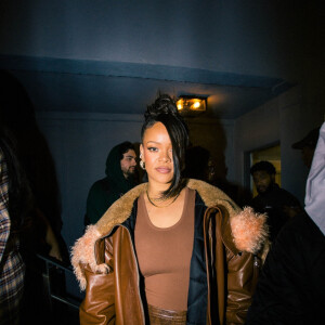 Exclusif - Rihanna assiste au concert de son compagnon ASAP Rocky pour Amazon Music au "Red Studio" à Los Angeles, le 8 décembre 2022.