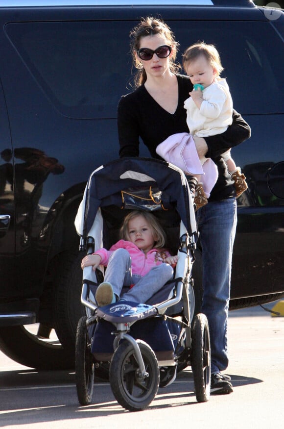 Jennifer Garner et ses filles : Violet Affleck et Seraphina (24 janvier 2010)