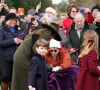 Le prince Louis - La famille royale d'Angleterre assiste au service religieux de Noël à l'église St Mary Magdalene à Sandringham, Norfolk, le 25 décembre 2022.