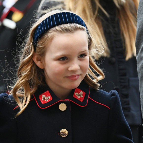 Mia Tindall - Service d'action de grâce en hommage au prince Philip, duc d'Edimbourg, à l'abbaye de Westminster à Londres, le 29 mars 2022. Le prince Philip, duc d'Edimbourg, est décédé le 9 avril 2021. 