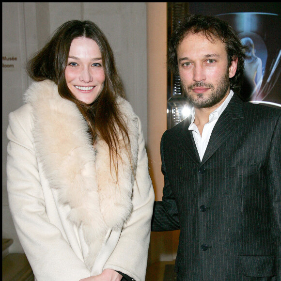 Exclusif - Carla Bruni et Vincent Perez - Soirée One and Only au musée Baccarat à Paris. © Guillaume Gaffiot/ Bestimage