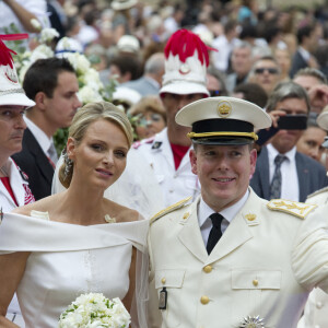 Mariage religieux de la princesse Charlene de Monaco et du prince Albert le 2 juillet 2011.
