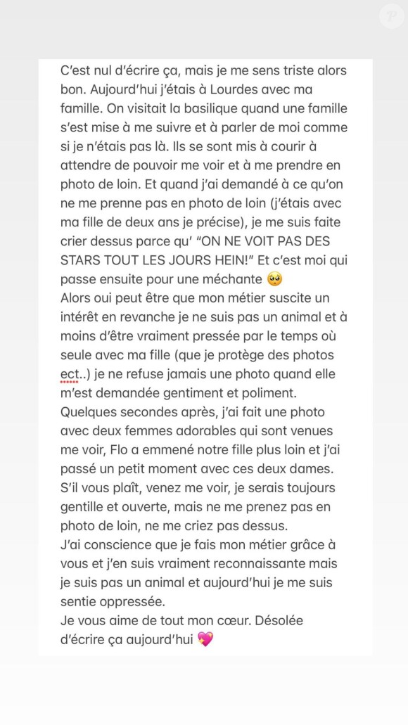 Louane sur Instagram.