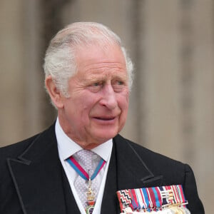 Le prince Charles, prince de Galles, et Camilla Parker Bowles, duchesse de Cornouailles - Les membres de la famille royale et les invités à la sortie de la messe du jubilé, célébrée à la cathédrale Saint-Paul de Londres, Royaume Uni, le 3 juin 2022. 