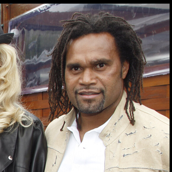 Adriana et Christian Karembeu - Finale de Roland Garros en 2010.