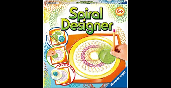 Votre enfant va pouvoir créer des spirales à l'infini avec ce jeu spiral designer classic de Ravensburger