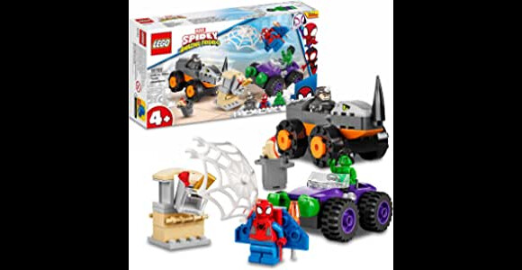 Spidey et Hulk doivent affronter le terrible Rhino avec ce jeu de construction Lego Marvel Spidey et ses amis extraordinaires