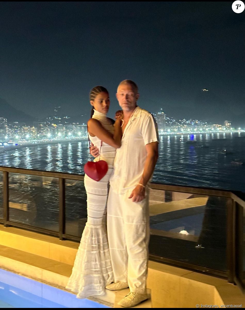 Vincent Cassel et Tina Kunakey au Brésil.